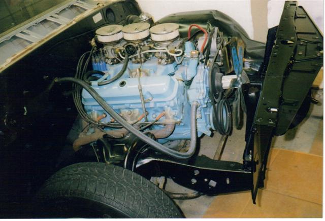 1965 Pontiac GTO 389 Tripower engine