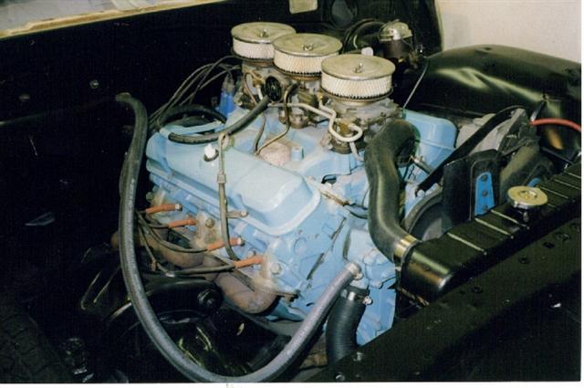 1965 Pontiac GTO Tri-power engine 389 Pontiac engine