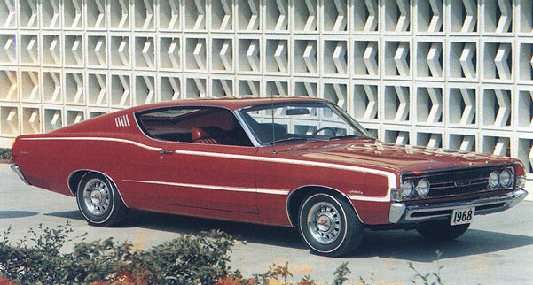muscle car history 1968 Ford Torino ad