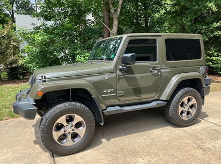 remove and install Jeep Wrangler muffler