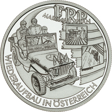 Austrian commemorative Jeep coin