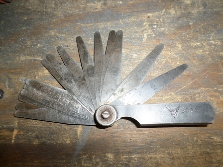 tools needed for an engine build feeler-gauge to measure engine clearnaces