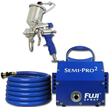 paint your car with airless sprayer Fuji Semi Pro HVLP