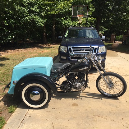 old Harley trike restoration