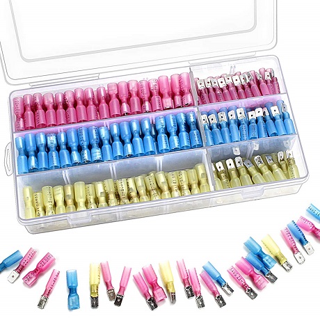 Supplies Needed During Turn Signal Switch Install heat shrink spade end electrical connector kit