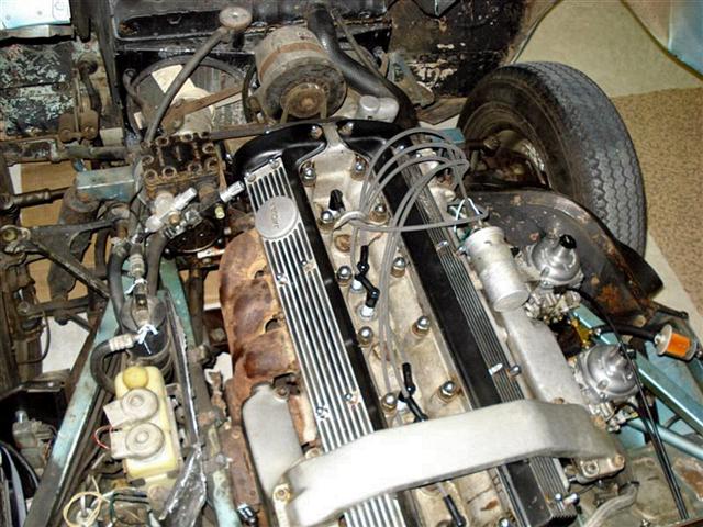 1968 Jaguar XKE twin-cam engine Jaguar XKE engine restoration