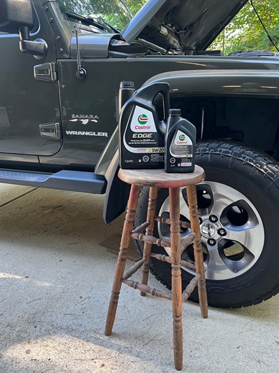 diy oil change Jeep JK