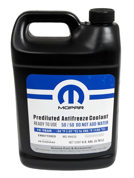 correct coolant for 2016 Jeep Wrangler is OAT