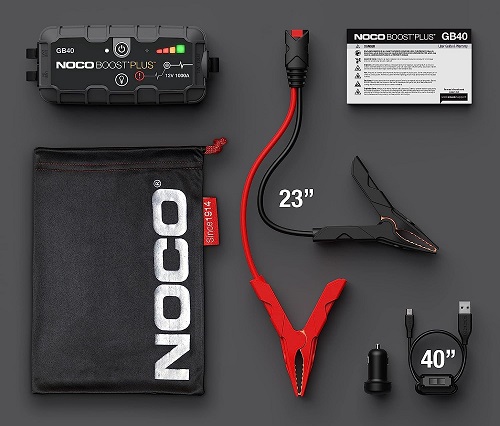 Noco battery pack accessories Noco boost plus battery jump pack review