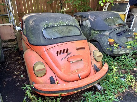 classic air-cooled VW Beetle convertible restore an old Volkswagen Beetle