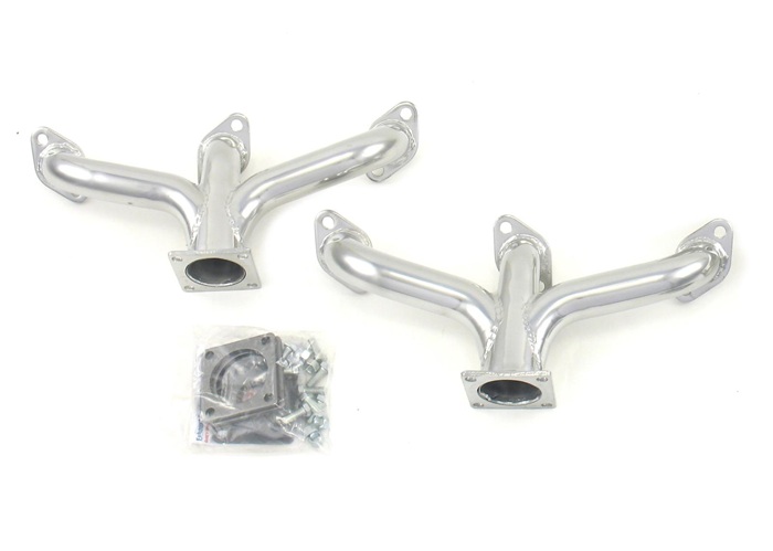 center dump exhaust headers