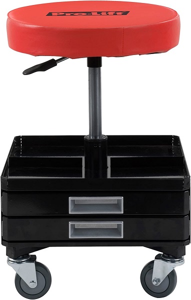 rolling garage chair with tool drawers rolling garage seat with tool drawers