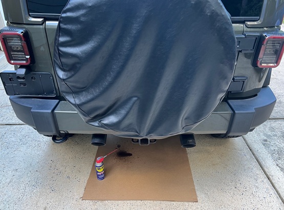 Jeep Wrangler muffler removal