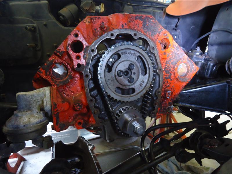 removing timing chain on 1966 Corvette 327 removing timing chain from 327