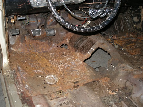replace rusty floor pans