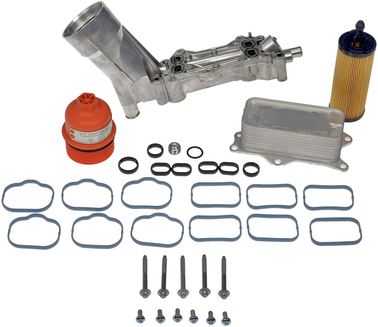 Jeep Wrangler replace oil filter housing with aluminum