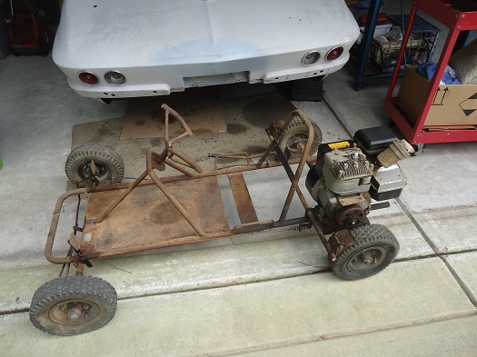 5hp Briggs motor on old go kart