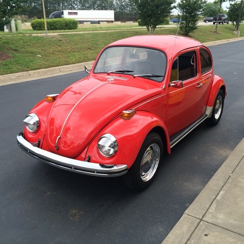 classic air-cooled VW Beetle restored