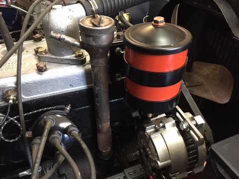 Jeep CJ oil filter canister installation