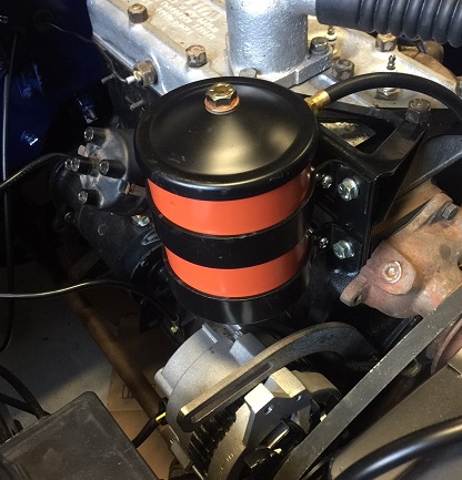 install canister filter on 1948 Jeep CJ2A Willys Jeep oil filter canister installation