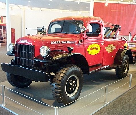 vintage Dodge Power Wagon tow truck