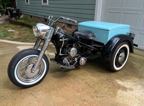 1961 Harley Servi-Car restoration project Harley-Davidson Servi-car restoration