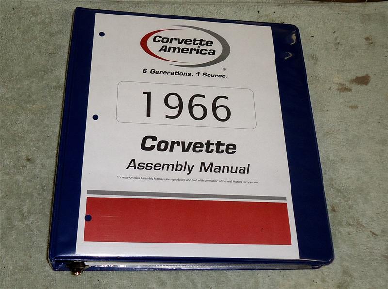 1966 Corvette Stingray assembly manual 1966 Corvette assembly manual