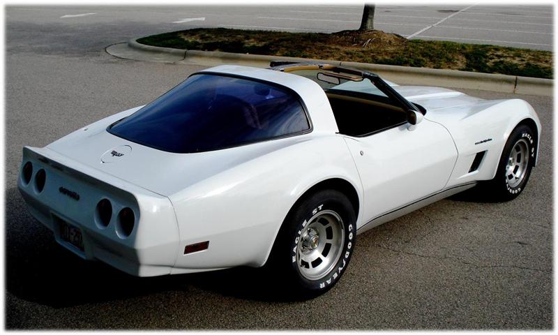 1982 Corvette with raised white letter tires