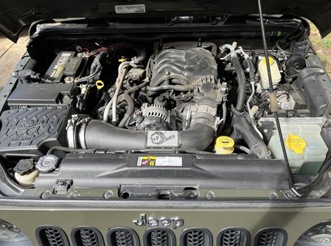 Jeep Wrangler with AFE air intake system
