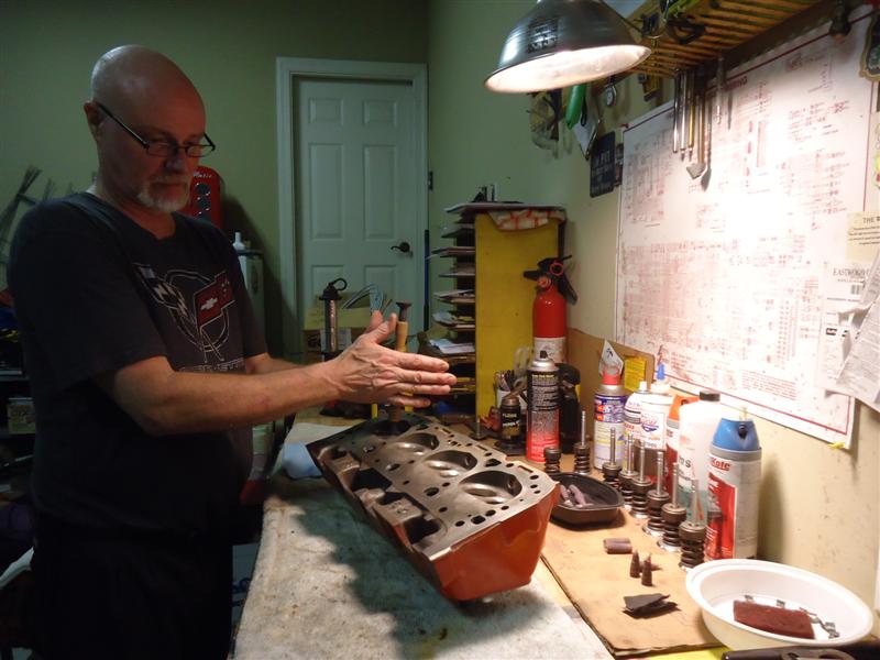 valve lapping procedure rebuilding 327 small block Chevy head