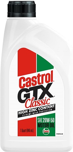 classic Castrol GTX oil best oil for classic cars