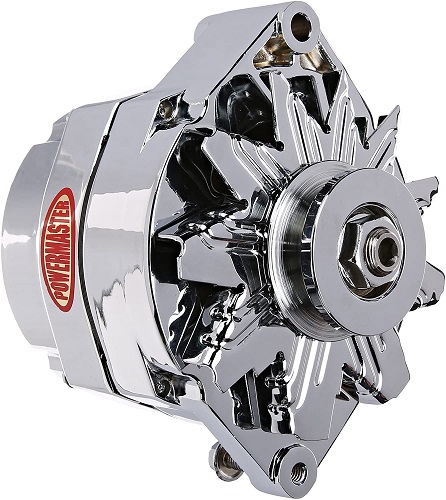 chrome one-wire alternator made in USA chrome alternator for hot rod build