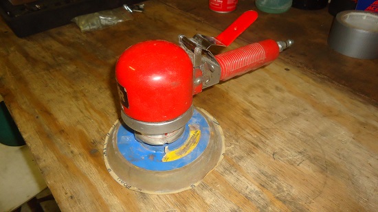 tools for automotive body panel repair dual action orbital air sander