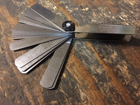 feeler gauge go kart repair