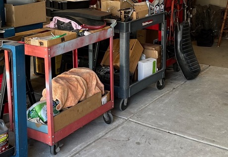 garage workshop service carts