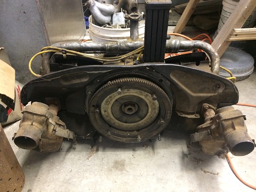 remove an old Beetle engine VW Beetle restored