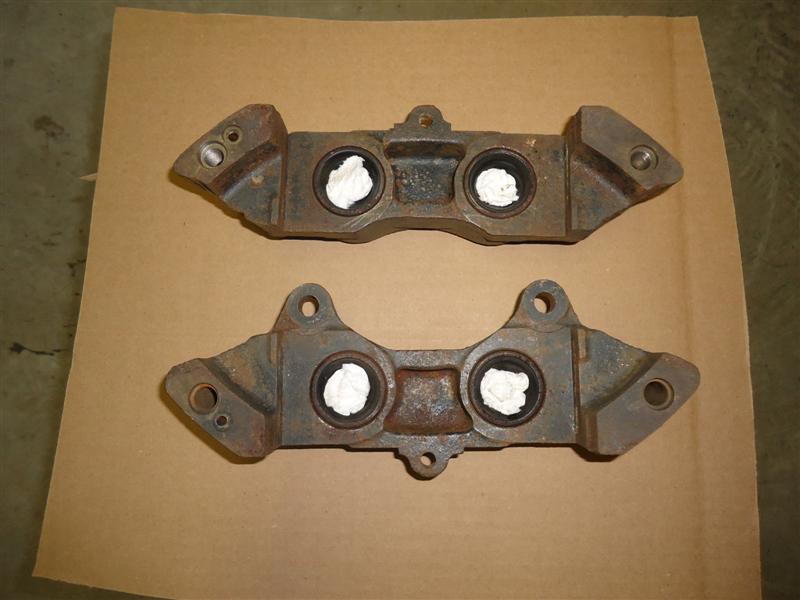 Brake calipers ready for painting