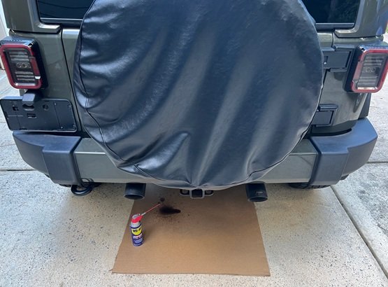 Jeep Wrangler muffler removal