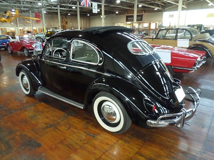 VW Beetle with oval rear window