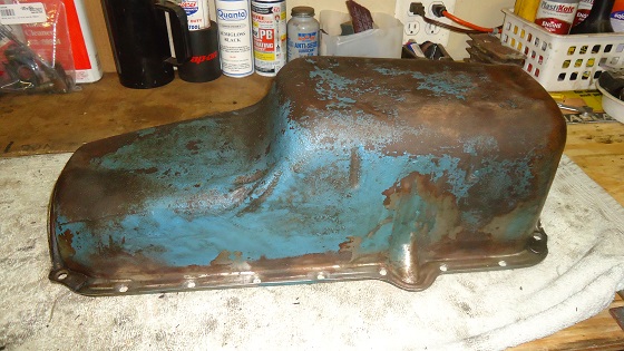 spray paint engine oil pan