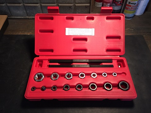 tap and die set for automotive engine build