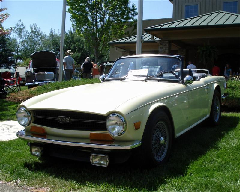 Triumph TR6 at car show