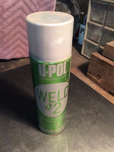rusty floor panel replacement zinc weld-through primer spray